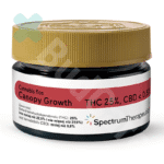 Opakowaniem 5g medycznej marihuany Canopy Growth Krypton, czarny plastikowy słoik z złotą przykrywką