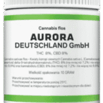 Cannabis flos Aurora 8/8 Deutschland GmbH (THC 8% +/- 10%, CBD 8% +/- 10%) 1 Opakowanie Aurora 8/8