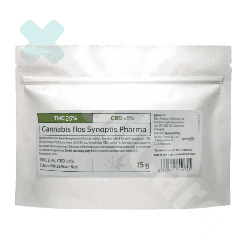 Synoptis Pharma 25 THC OPAKOWANIE Reczne